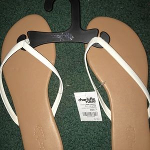 White Flip Flop Sandal